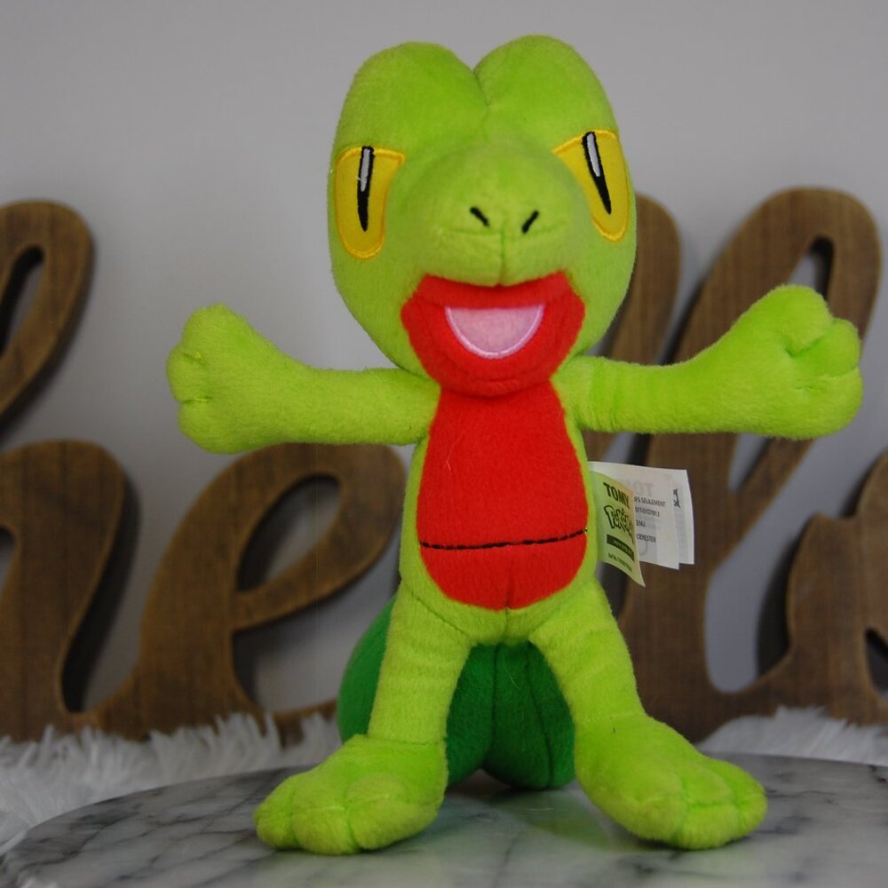 Tomy Pokemon 8" TREECKO Official TOMY Authentic Plush Stuffed 2016